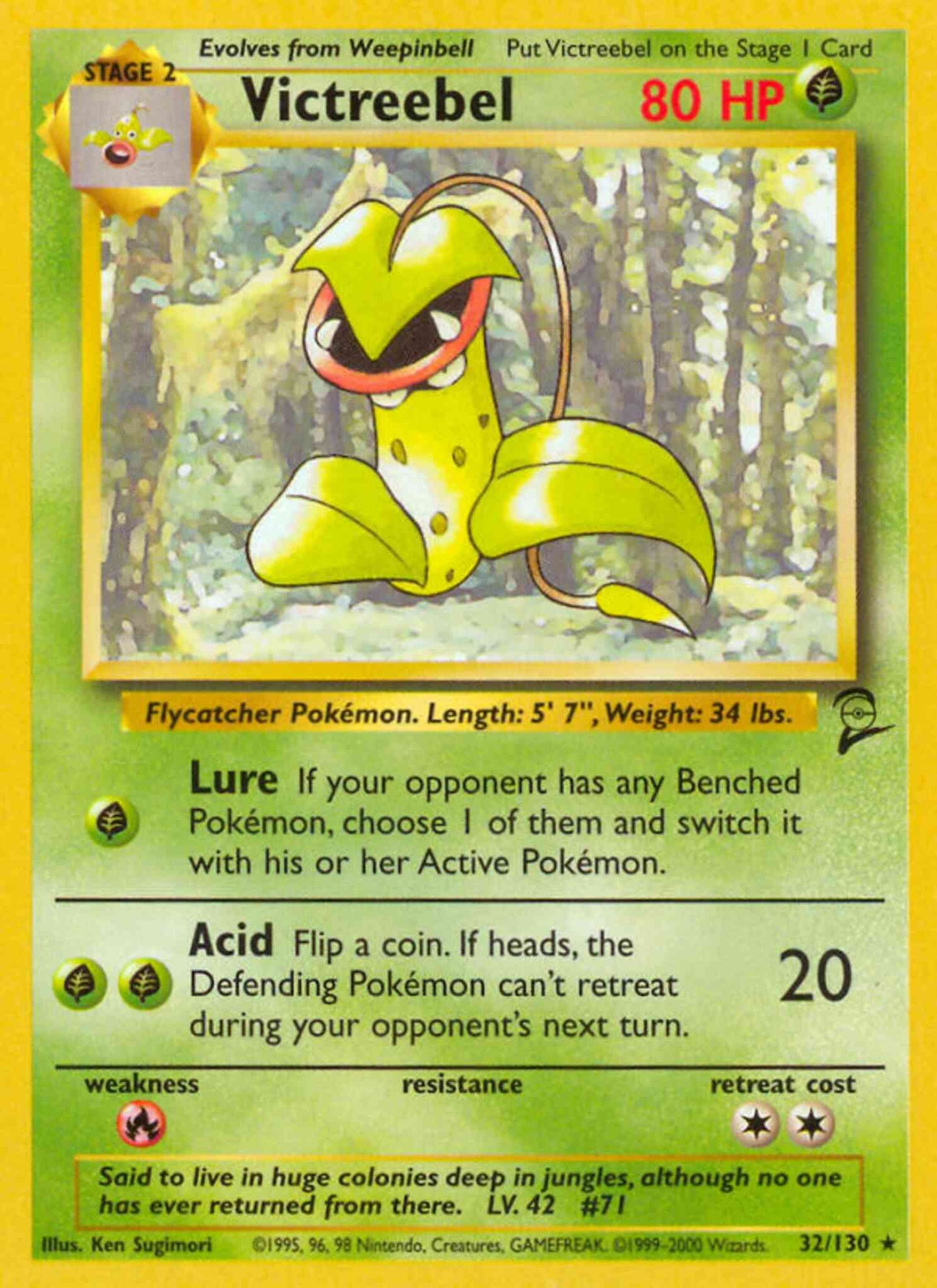 Victreebel - 32/130 - Rare [base4-32] [Non-Holo]