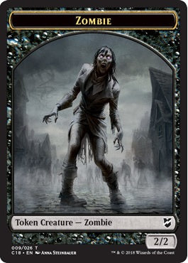 Shapeshifter Token (02) // Zombie Token (09) [Commander 2018 Tokens] [Non-Foil]