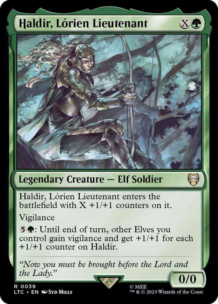 Haldir, Lórien Lieutenant [39] [The Lord of the Rings: Tales of Middle-earth: Commander] [Non-Foil]