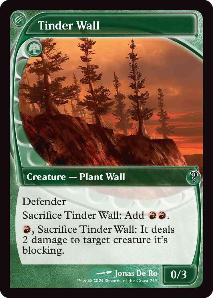 Tinder Wall [215] [Future Frame] [Mystery Booster 2] [Non-Foil]