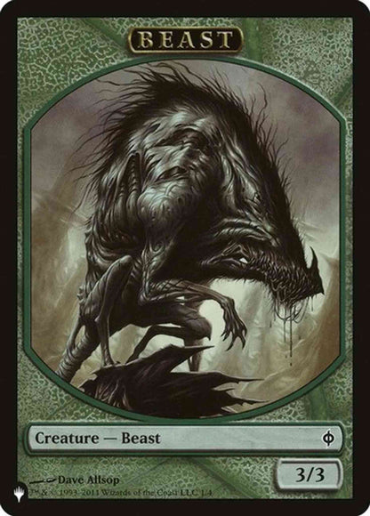 Beast Token (01) // Liliana, Defiant Necromancer Emblem (13) [TNPH-1] [NPH/ORI Set Symbol] [The List] [Non-Foil]