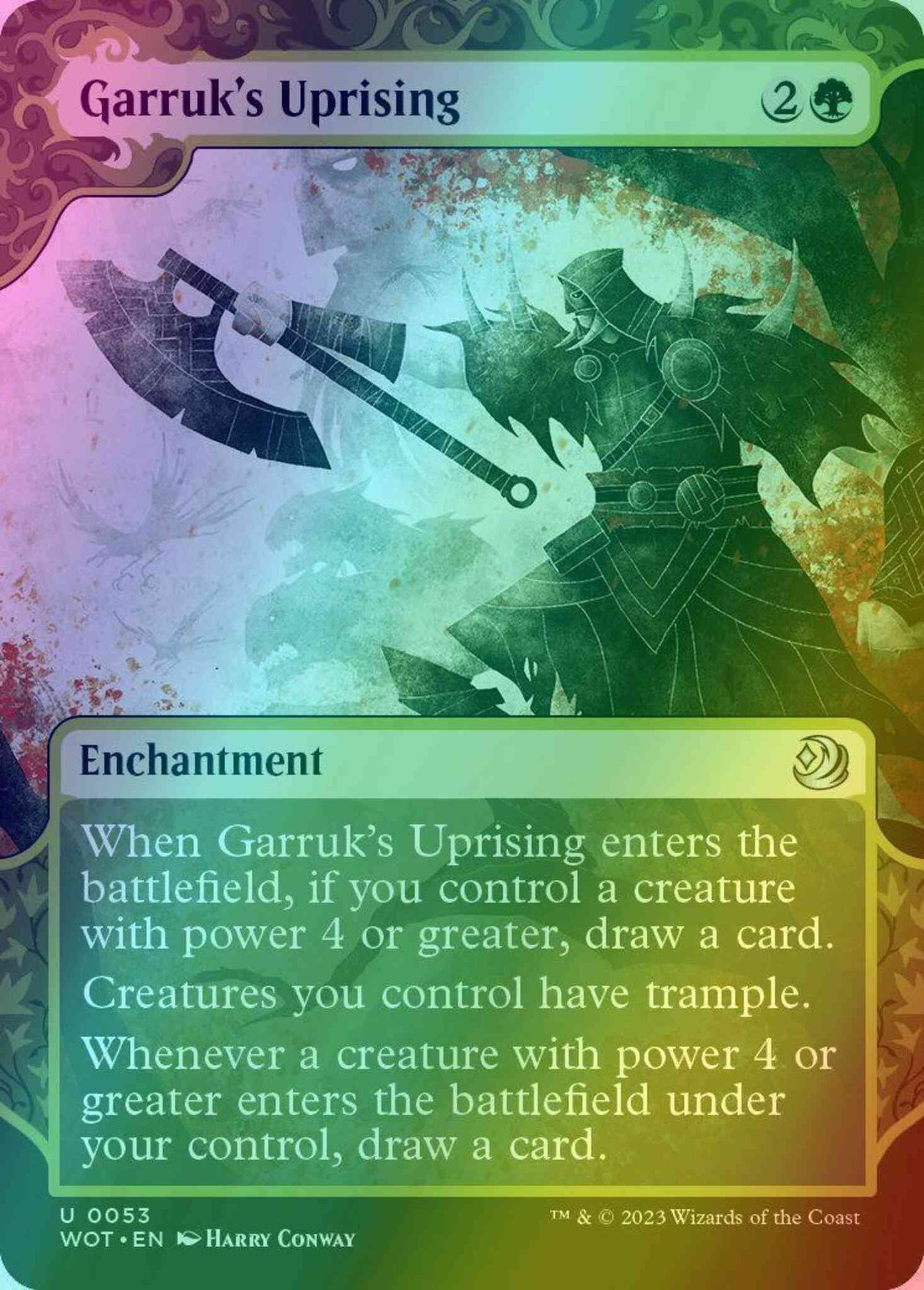 Garruk's Uprising [53] [Enchanting Tale Showcase] [Wilds of Eldraine: Enchanting Tales] [Foil]