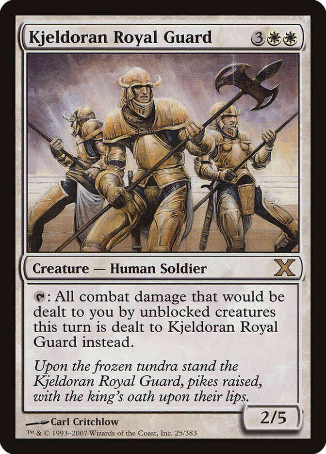 Kjeldoran Royal Guard [25] [Tenth Edition] [Non-Foil]