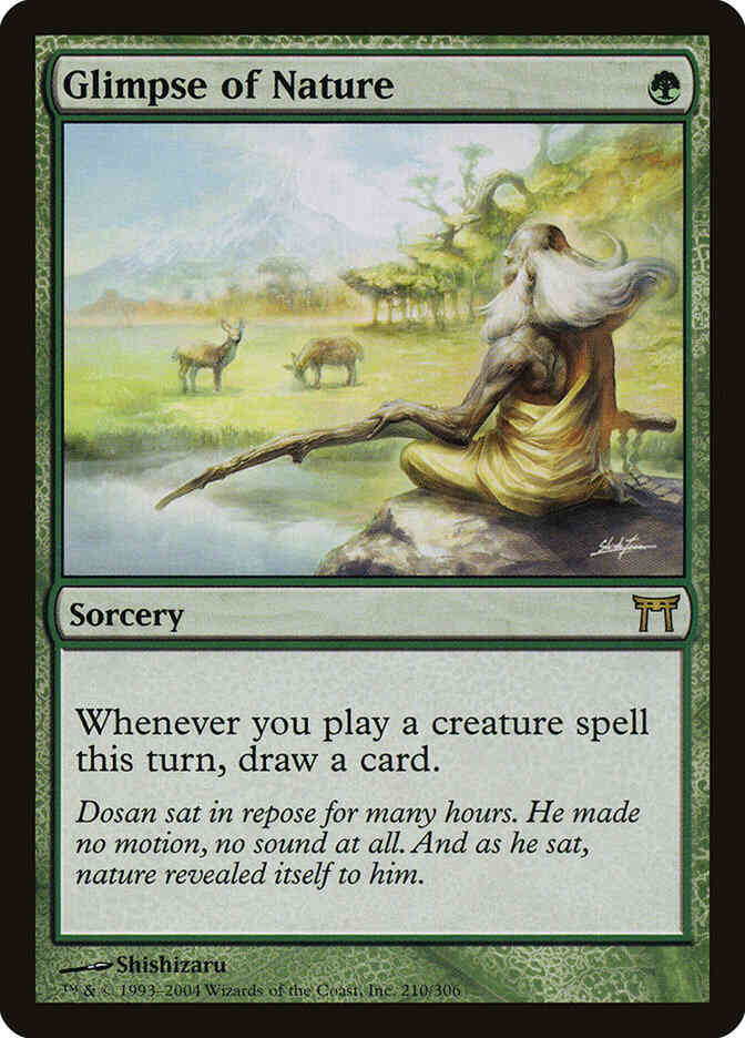 Glimpse of Nature [210] [Champions of Kamigawa] [Non-Foil]