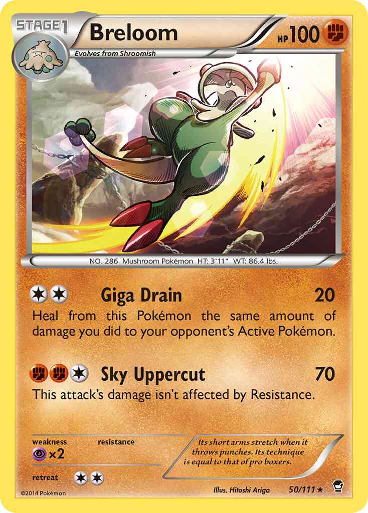Breloom - 50/111 - Rare [xy3-50] [Non-Holo]