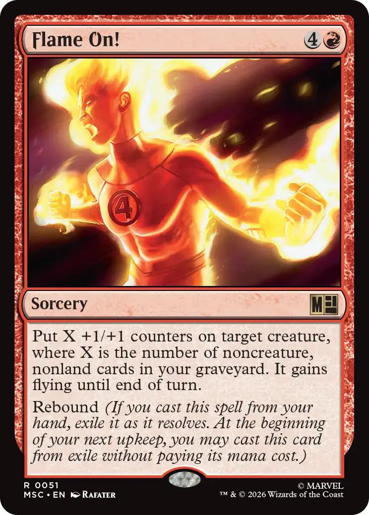 Flame On! [51] [Marvel Super Heroes: Commander] [Non-Foil]