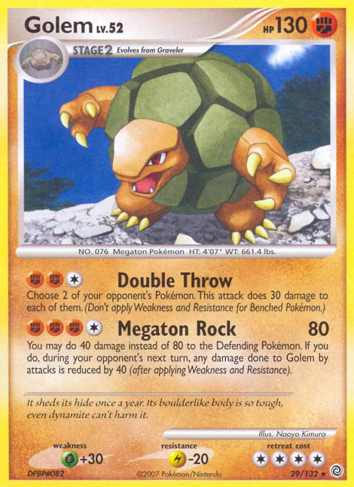 Golem - 29/132 - Rare [dp3-29] [Reverse Holo]