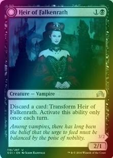 Heir of Falkenrath // Heir to the Night [116] [Shadows over Innistrad] [Foil]