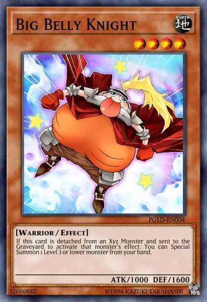 Big Belly Knight - PGLD-EN004 - Gold Secret Rare - 1st Edition