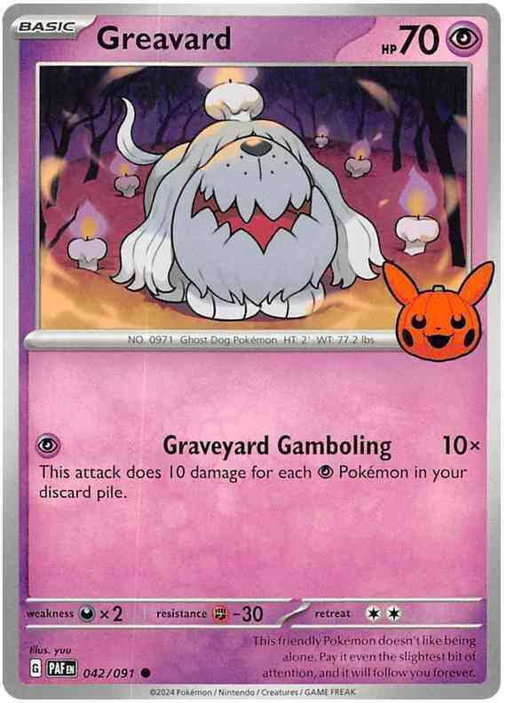Greavard - 042/091 - Promo [Trick or Trade BOOster 2024] [sv045msp-042] [Non-Holo]
