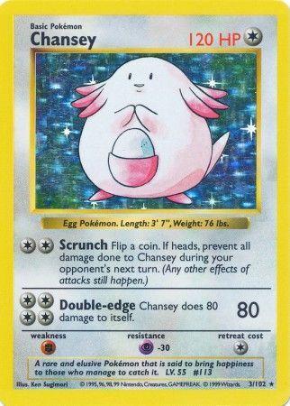 Chansey - 3/102 - Rare - Shadowless [base1S-3] [Holo]