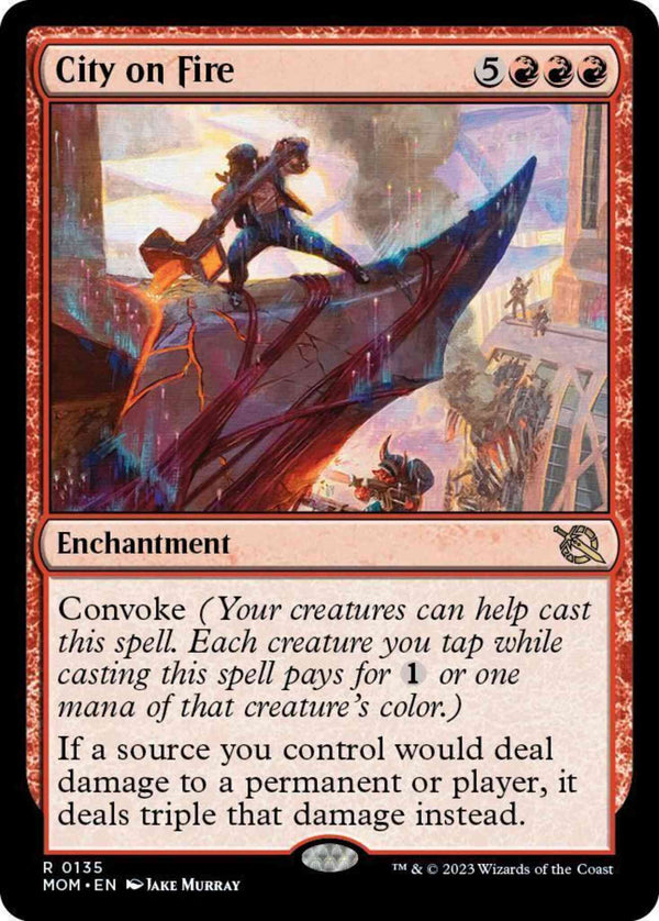 City on Fire [135] [March of the Machine] [Non-Foil]