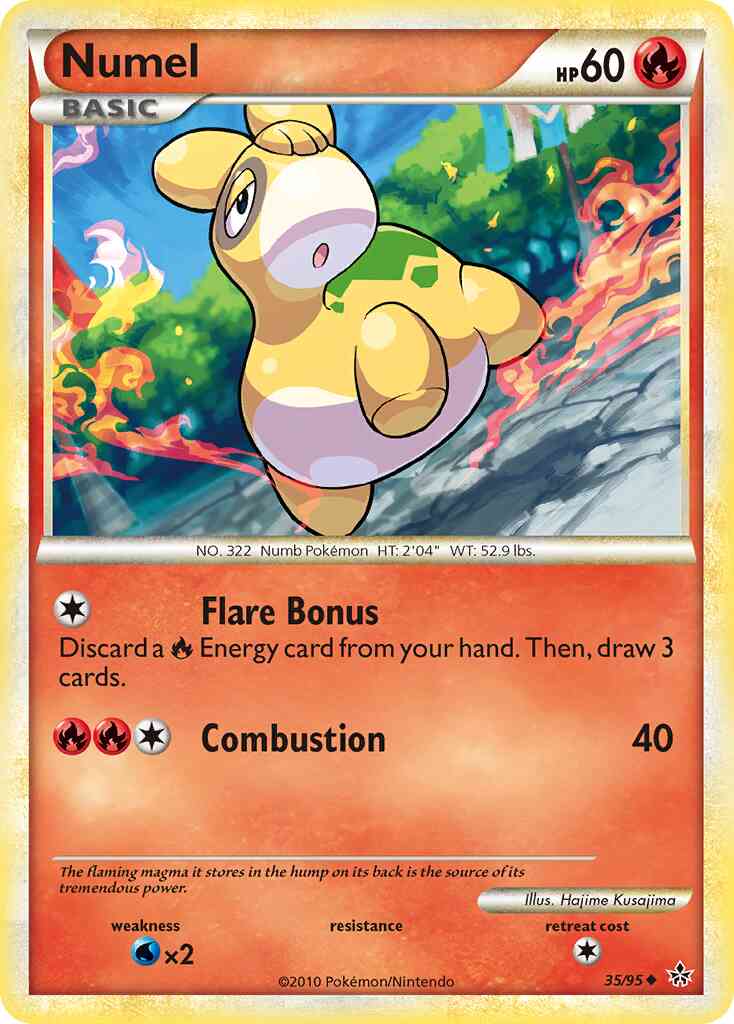 Numel - 35/95 - Uncommon [hgss2-35] [Non-Holo]