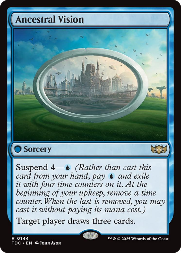 Ancestral Vision [144] [Tarkir: Dragonstorm: Commander] [Non-Foil]