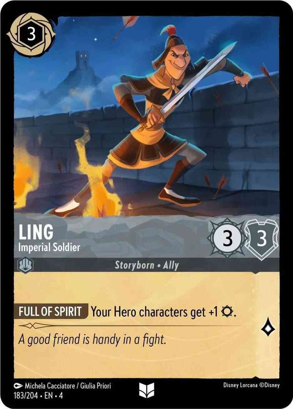 Ling - Imperial Soldier - 183/204 [Ursula's Return] [Non-Foil]