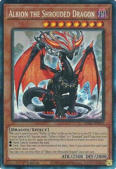 Albion the Shrouded Dragon - RA05-EN019 - Collector's Rare - 1st Edition