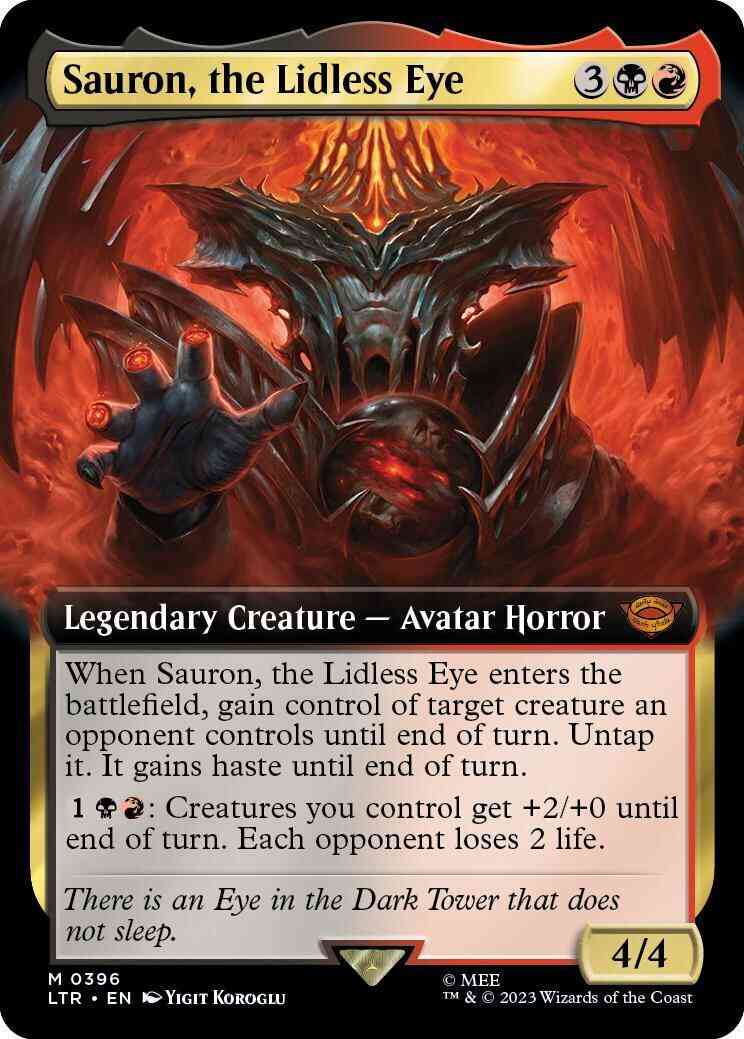 Sauron, the Lidless Eye [396] [Extended Art] [Starter Kit] [The Lord of the Rings: Tales of Middle-earth] [Non-Foil]