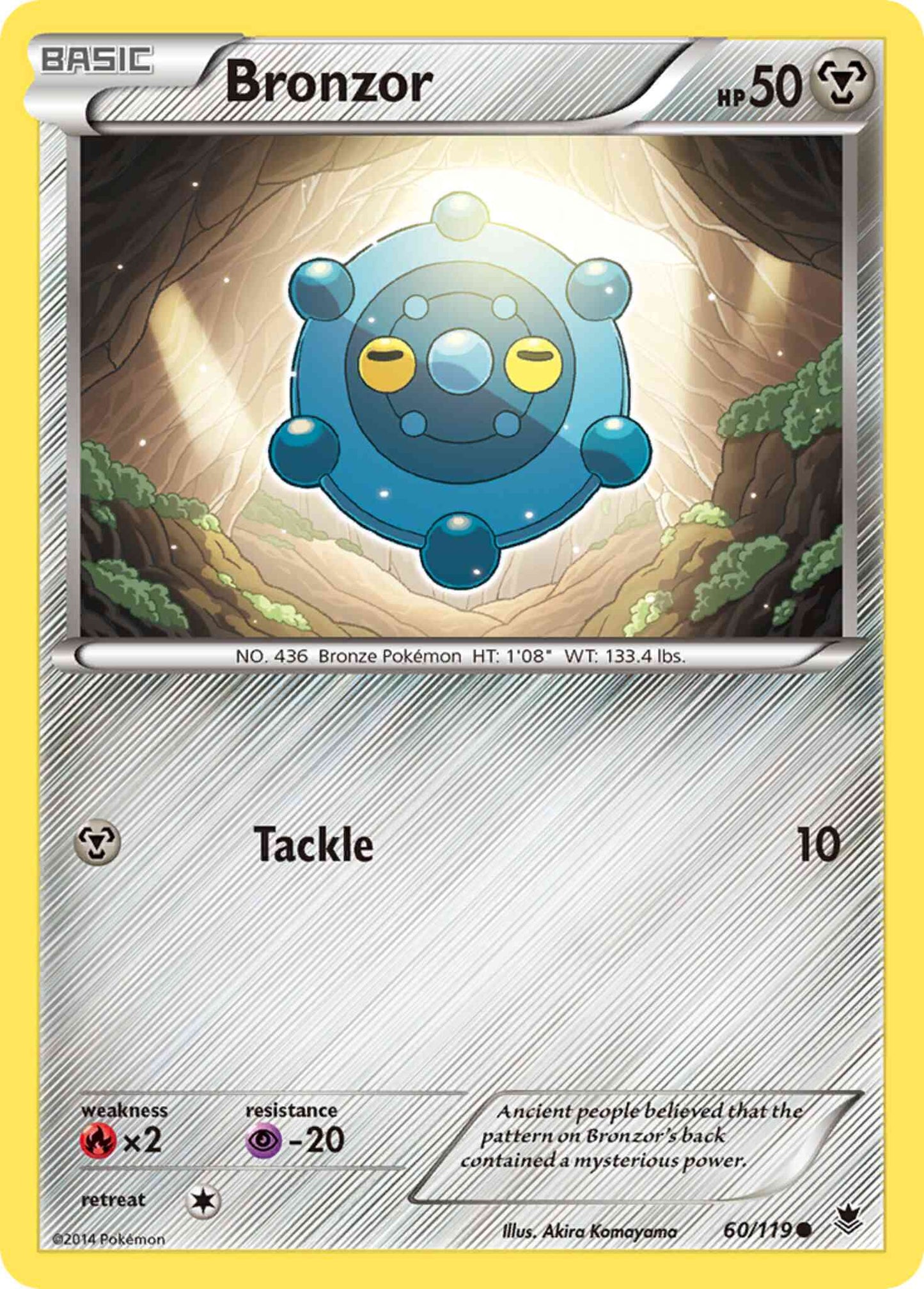 Bronzor - 60/119 - Common [xy4-60] [Reverse Holo]