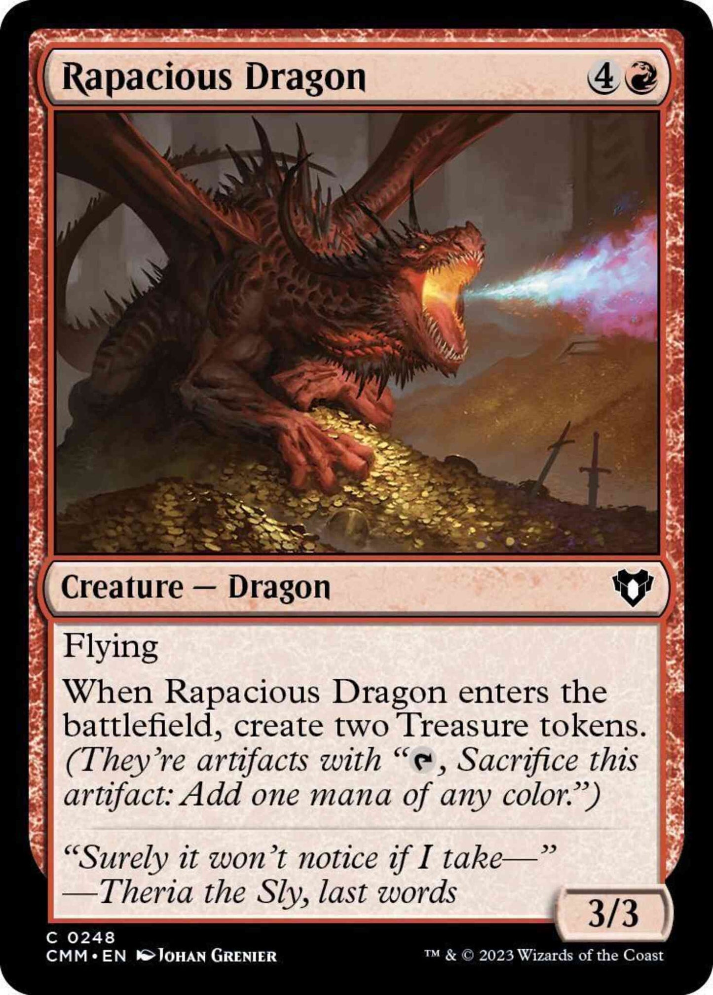 Rapacious Dragon [248] [Commander Masters] [Non-Foil]