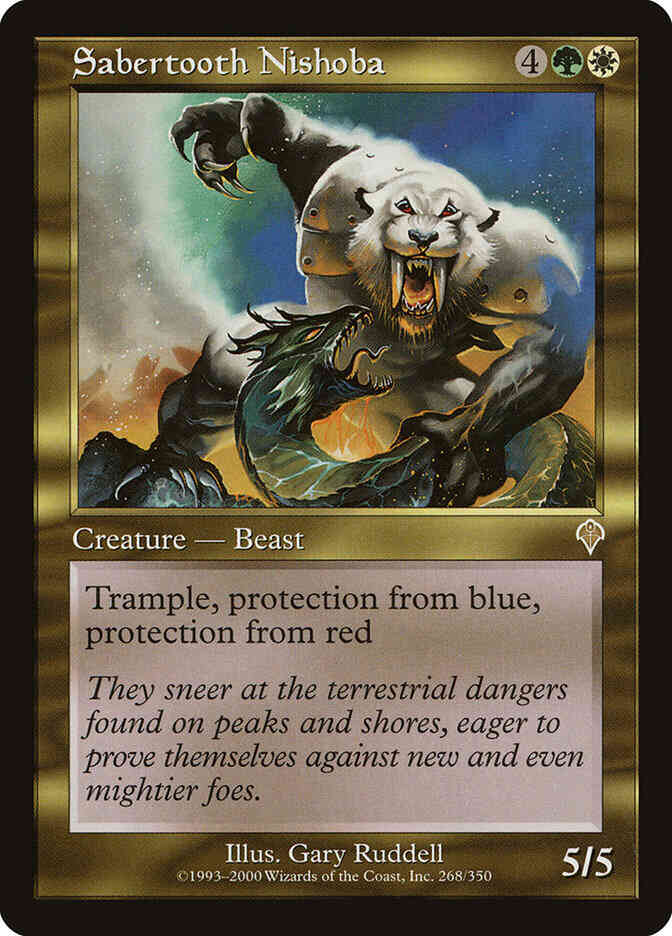 Sabertooth Nishoba [268] [Invasion] [Non-Foil]