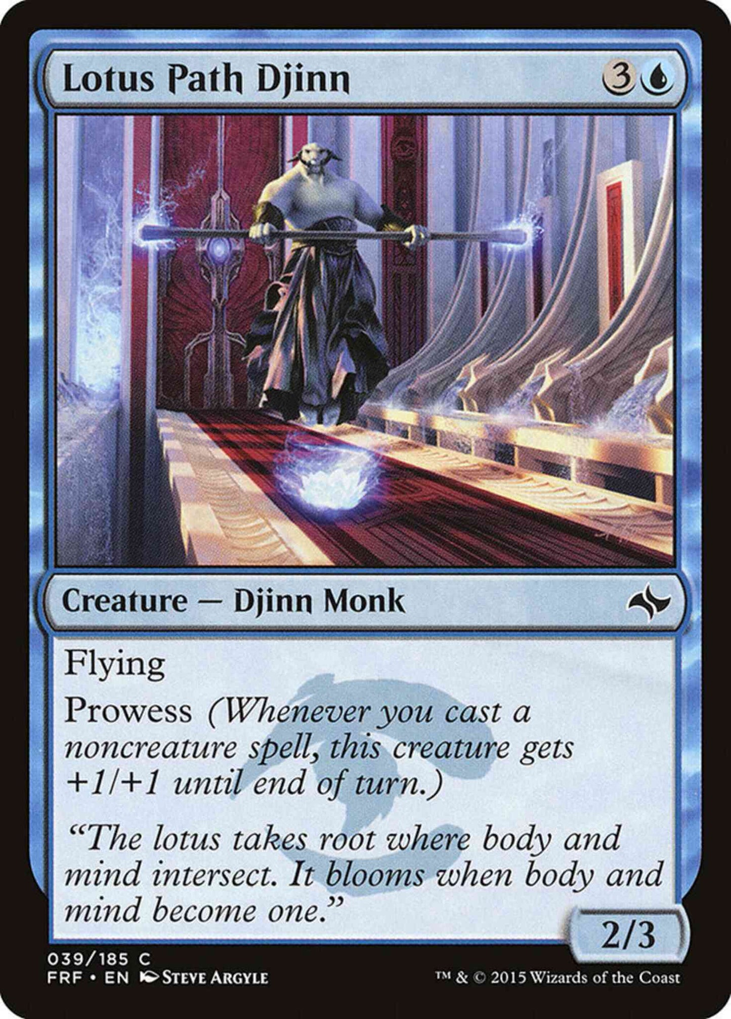 Lotus Path Djinn [39] [Fate Reforged] [Non-Foil]