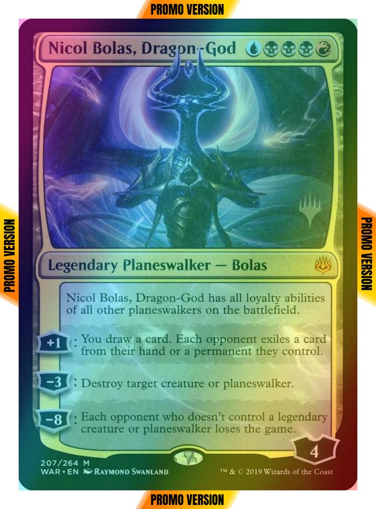 Nicol Bolas, Dragon-God [207p] [Promo Pack] [War of the Spark Promos] [Foil]