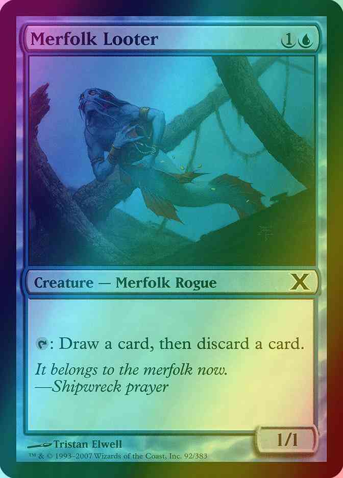 Merfolk Looter [92] [Tenth Edition] [Foil]