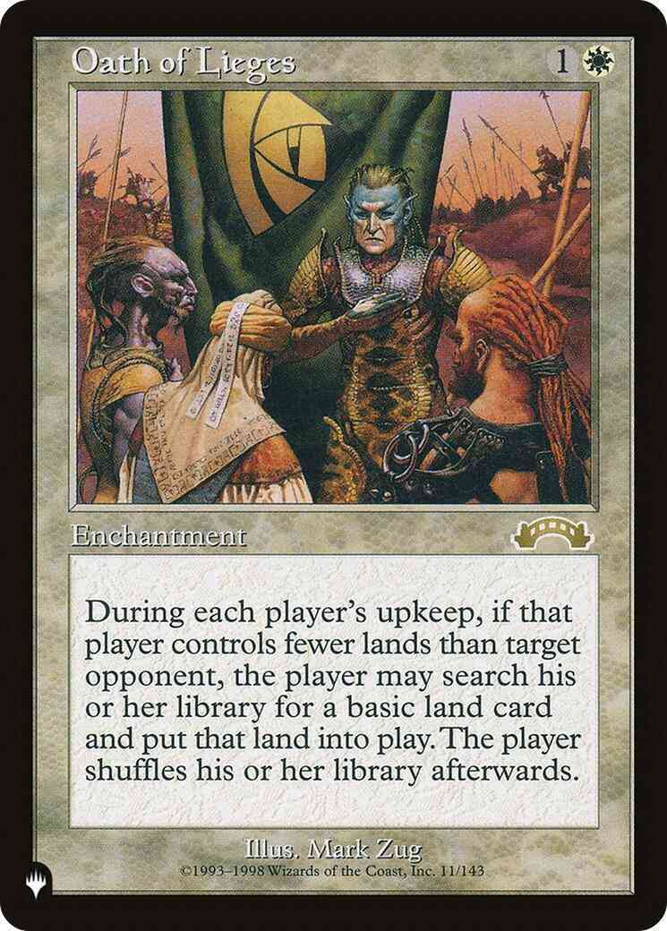 Oath of Lieges [EXO-11] [The List] [Non-Foil]