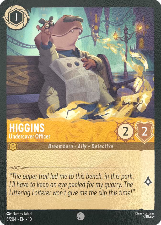 Higgins - Undercover Officer - 5/204 [Whispers in the Well] [Cold Foil]