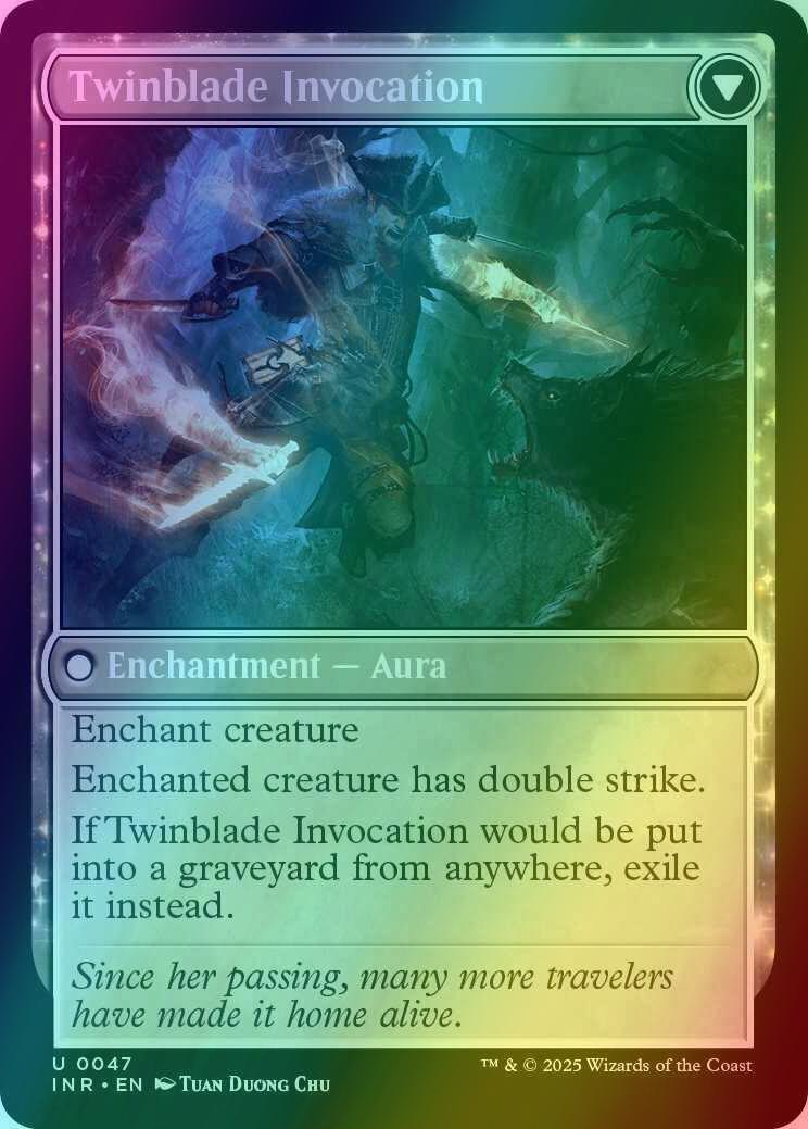 Twinblade Geist // Twinblade Invocation [47] [Innistrad Remastered] [Foil]