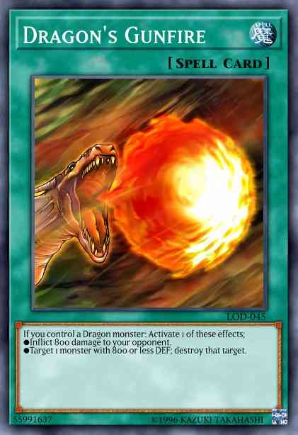 Dragon's Gunfire - DB2-EN160 - Common - Unlimited