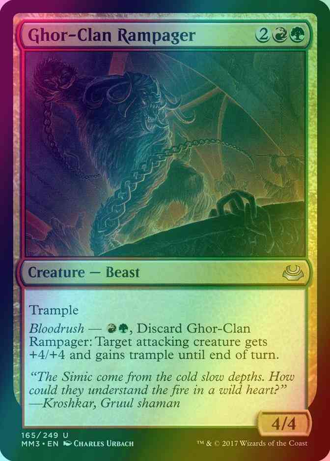 Ghor-Clan Rampager [165] [Modern Masters 2017] [Foil]