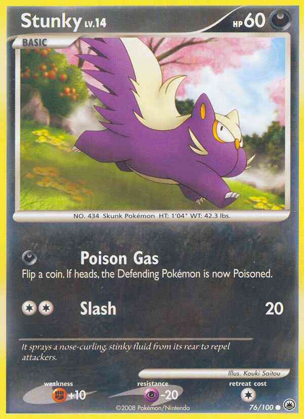 Stunky - 76/100 - Common [dp5-76] [Reverse Holo]