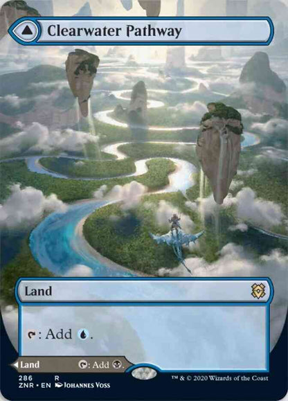 Clearwater Pathway // Murkwater Pathway [286] [Borderless] [Zendikar Rising] [Non-Foil]