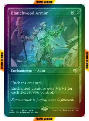 Blanchwood Armor [384] [Dark Frame Promo Pack] [The Brothers' War] [Foil]