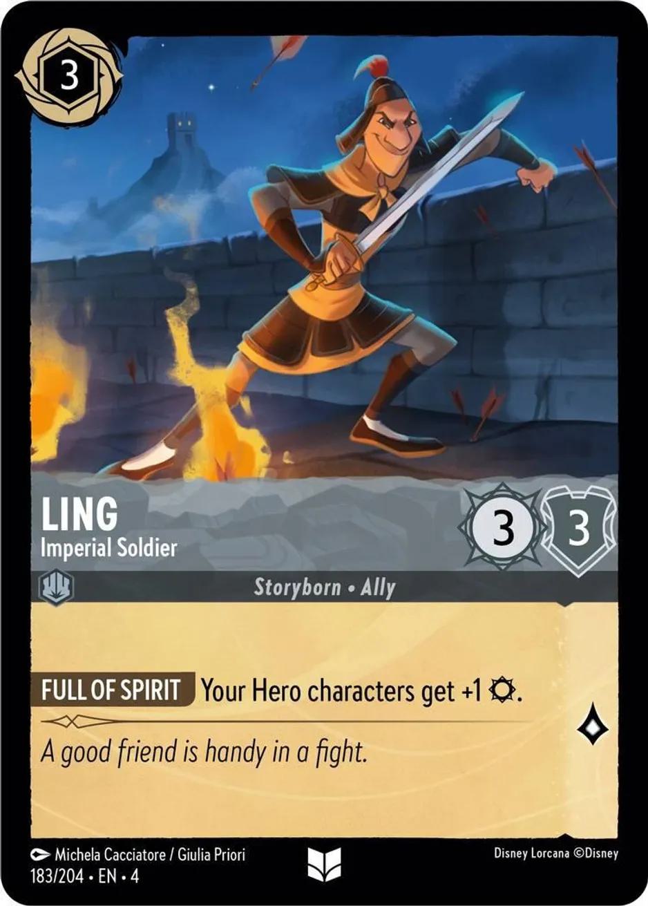 Ling - Imperial Soldier - 183/204 [Ursula's Return] [Cold Foil]