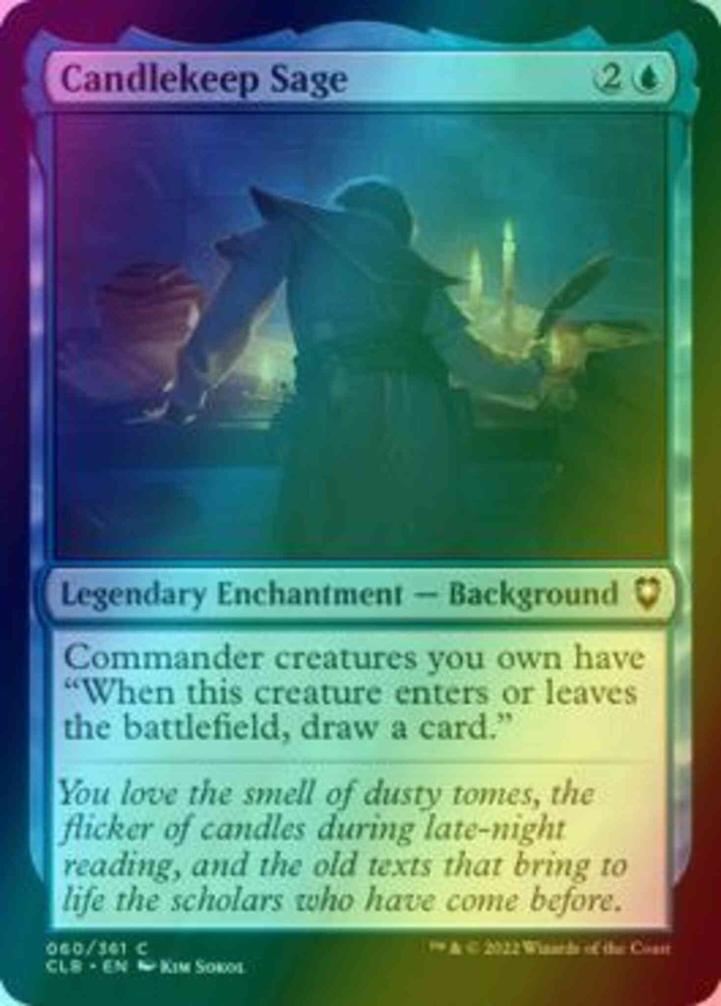 Candlekeep Sage [60] [Commander Legends: Battle for Baldur's Gate] [Foil]
