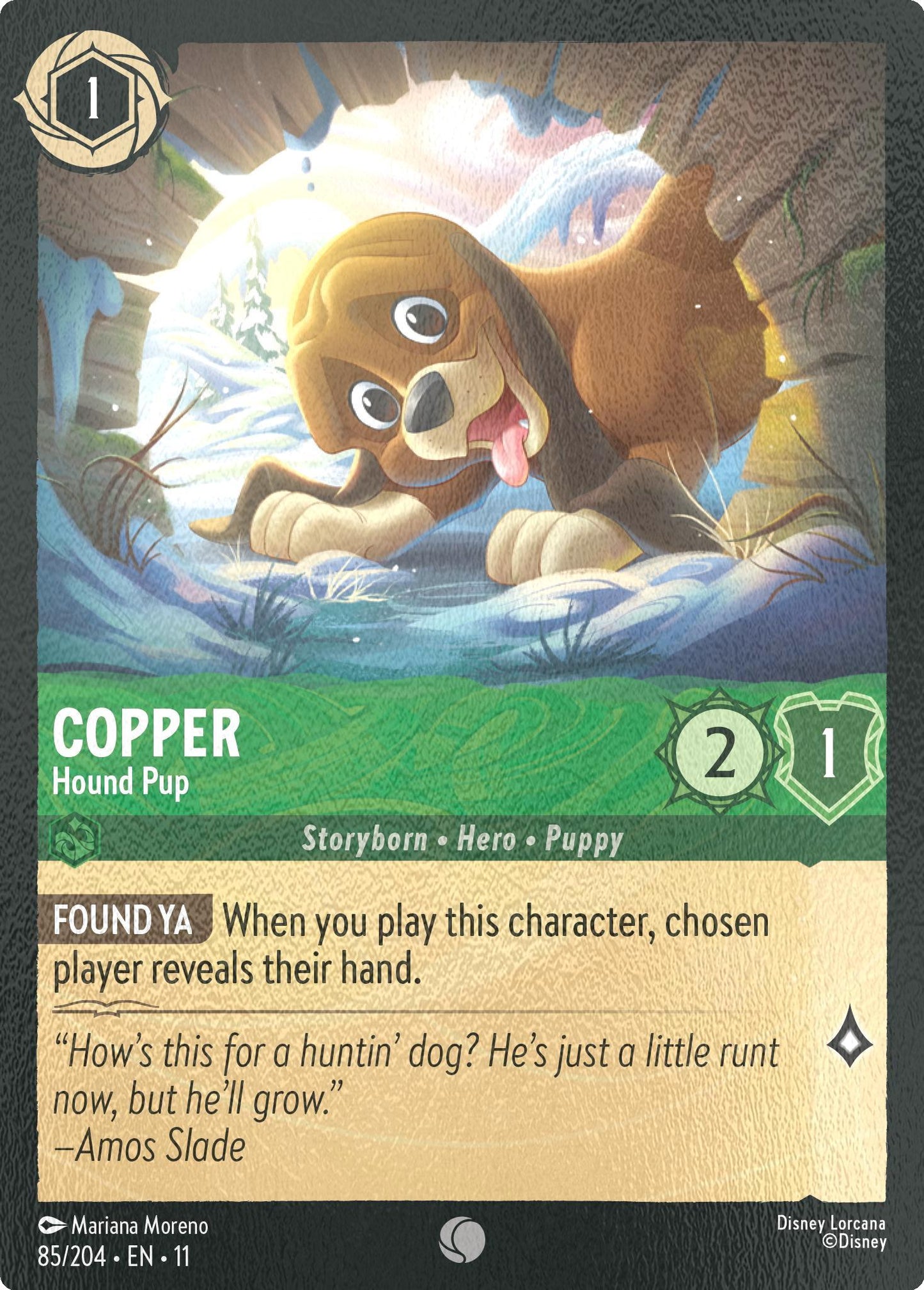 Copper - Hound Pup - 85/204 [Winterspell] [Cold Foil]