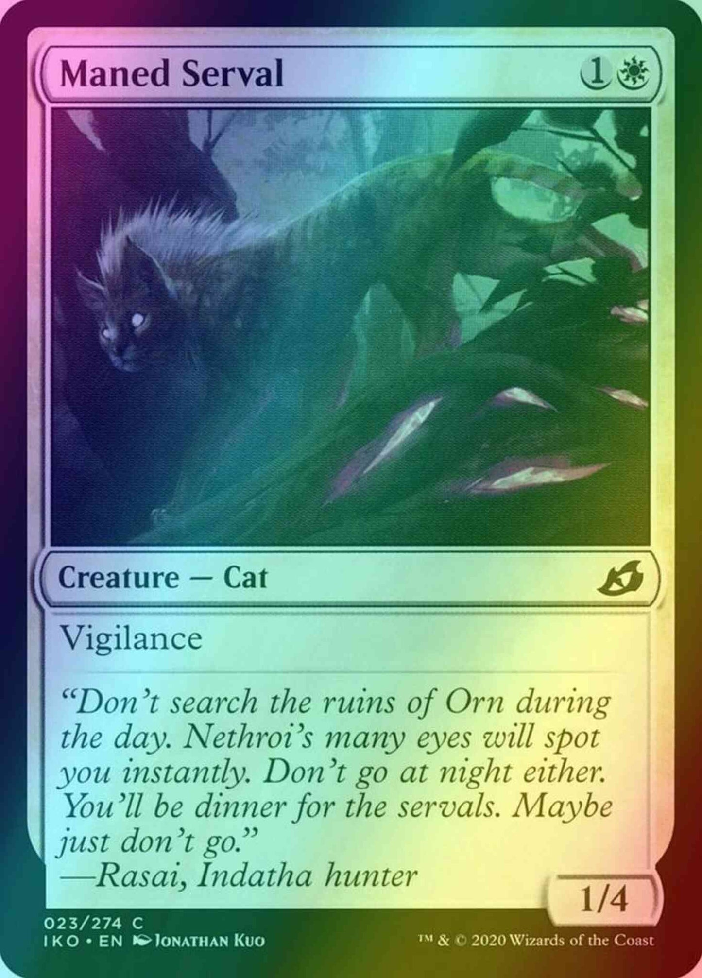 Maned Serval [23] [Ikoria: Lair of Behemoths] [Foil]