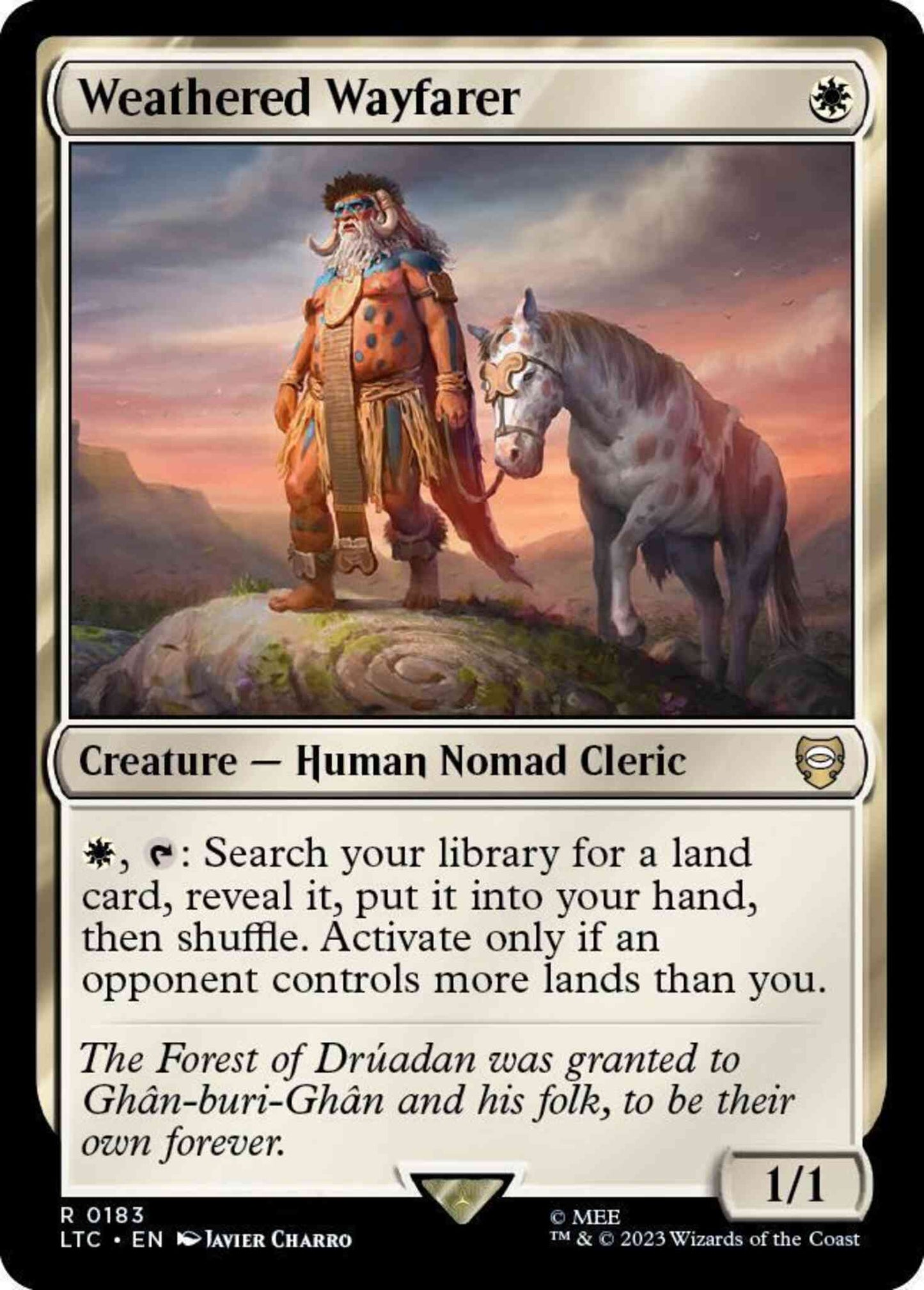 Weathered Wayfarer [183] [The Lord of the Rings: Tales of Middle-earth: Commander] [Non-Foil]