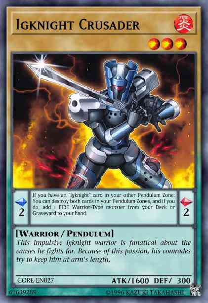 Igknight Crusader - CORE-EN027 - Super Rare - 1st Edition