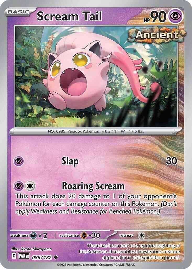 Scream Tail - 086/182 - Uncommon [sv04-086] [Non-Holo]