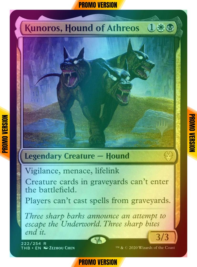 Kunoros, Hound of Athreos [222p] [Promo Pack] [Theros Beyond Death Promos] [Foil]