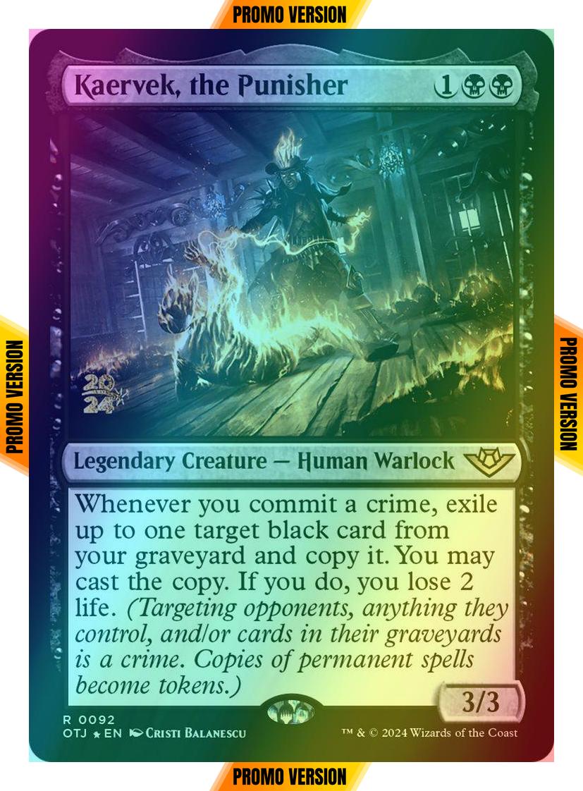 Kaervek, the Punisher [92s] [Prerelease] [Outlaws of Thunder Junction: Promos] [Foil]