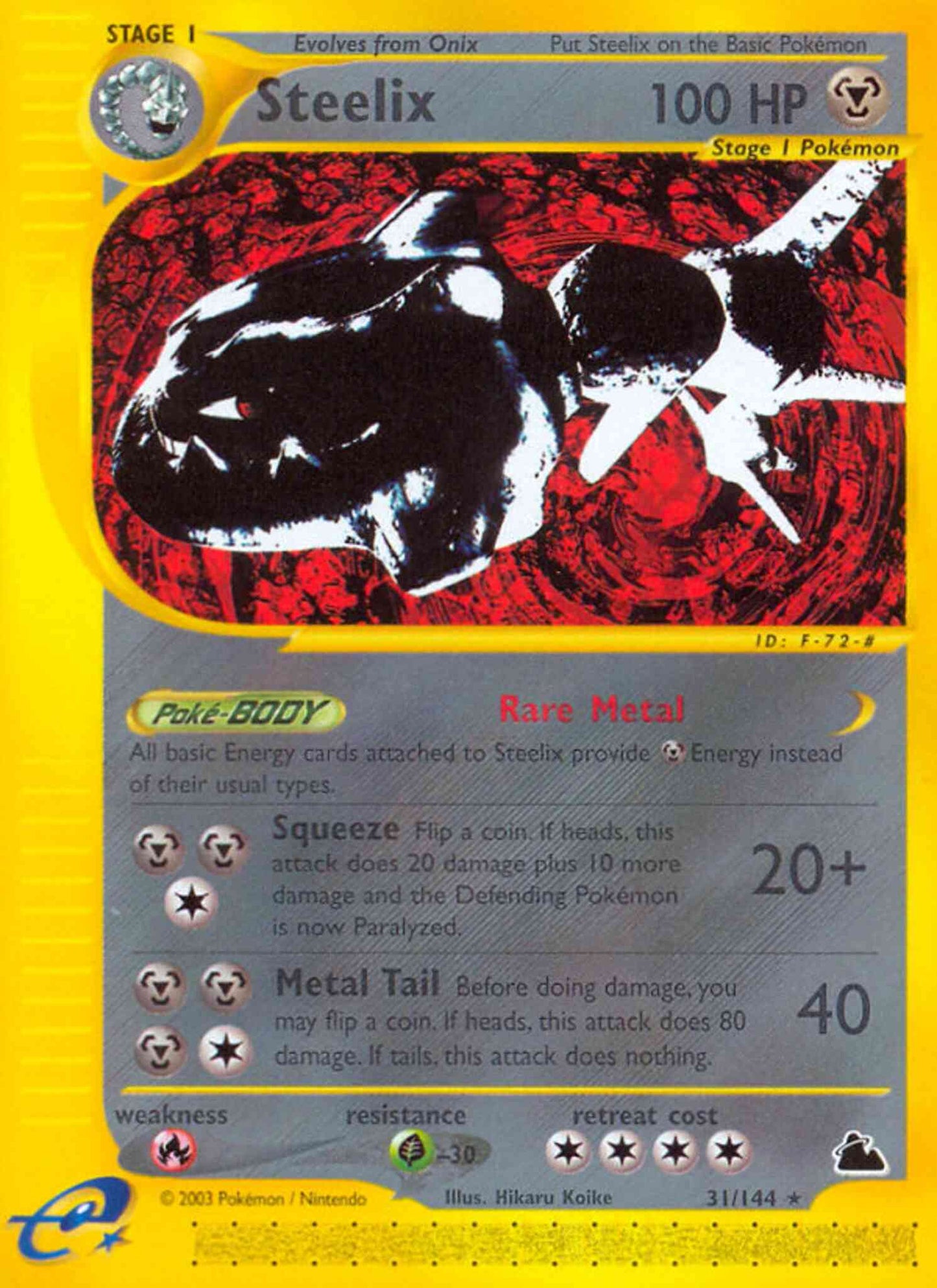Steelix - 31/144 - Rare [ecard3-31] [Reverse Holo]