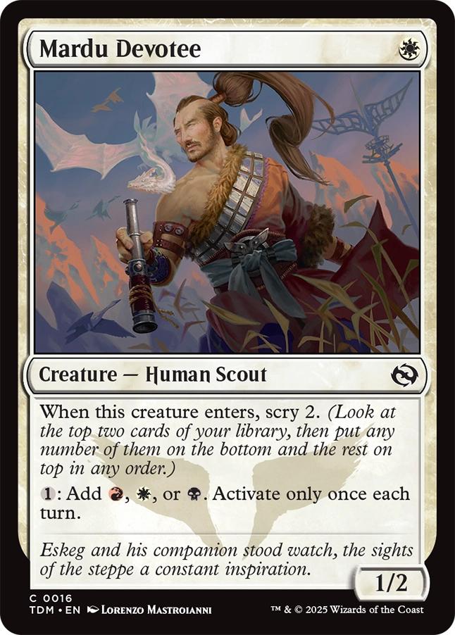 Mardu Devotee [16] [Tarkir: Dragonstorm] [Non-Foil]