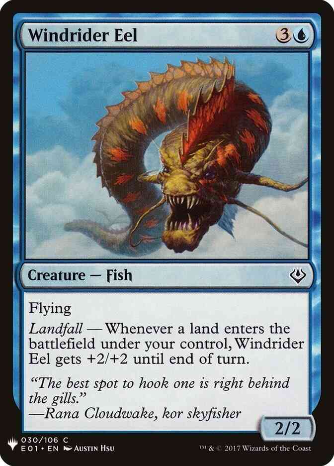 Windrider Eel [E01-30] [The List] [Non-Foil]