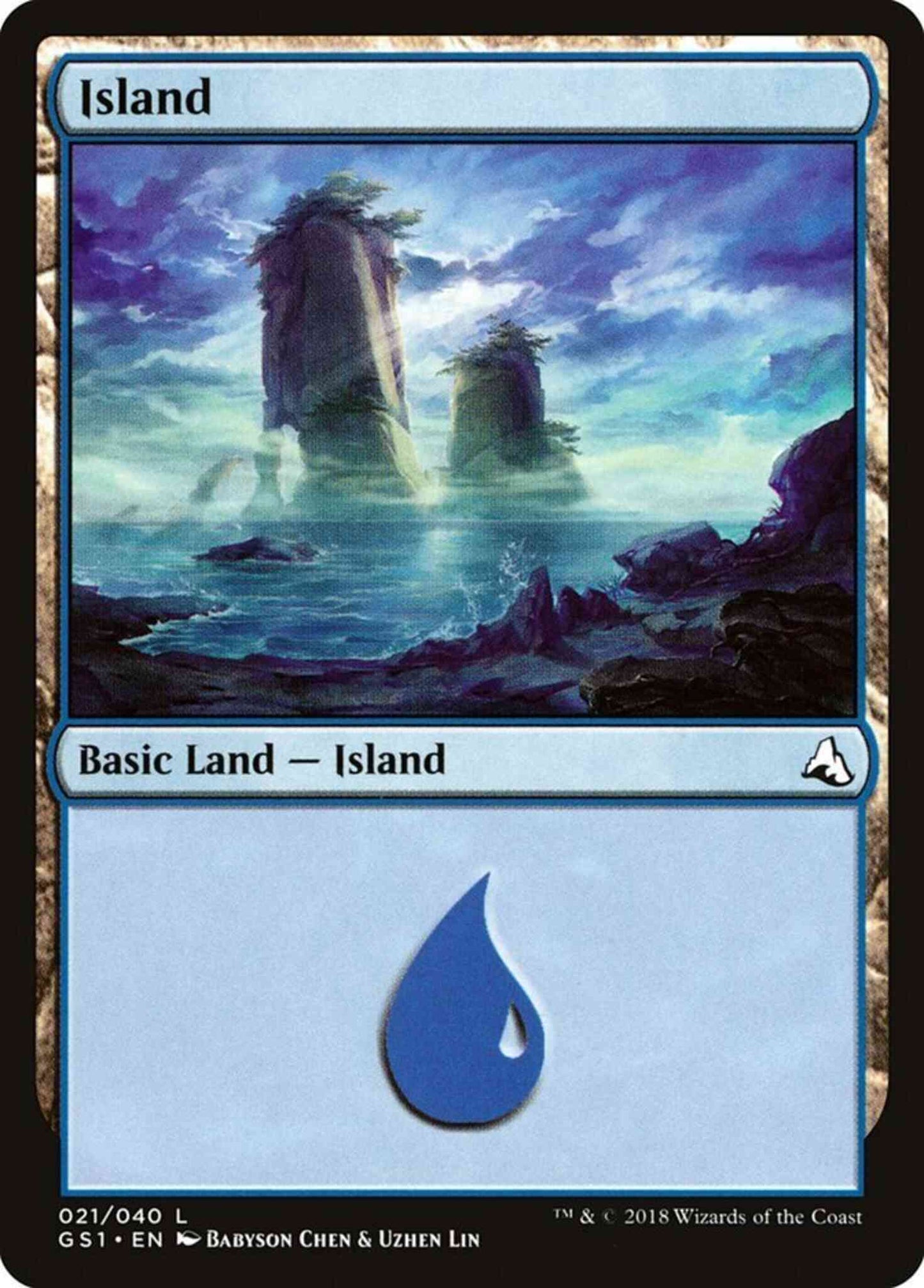 Island [21] [Global Series Jiang Yanggu And Mu Yanling] [Non-Foil]