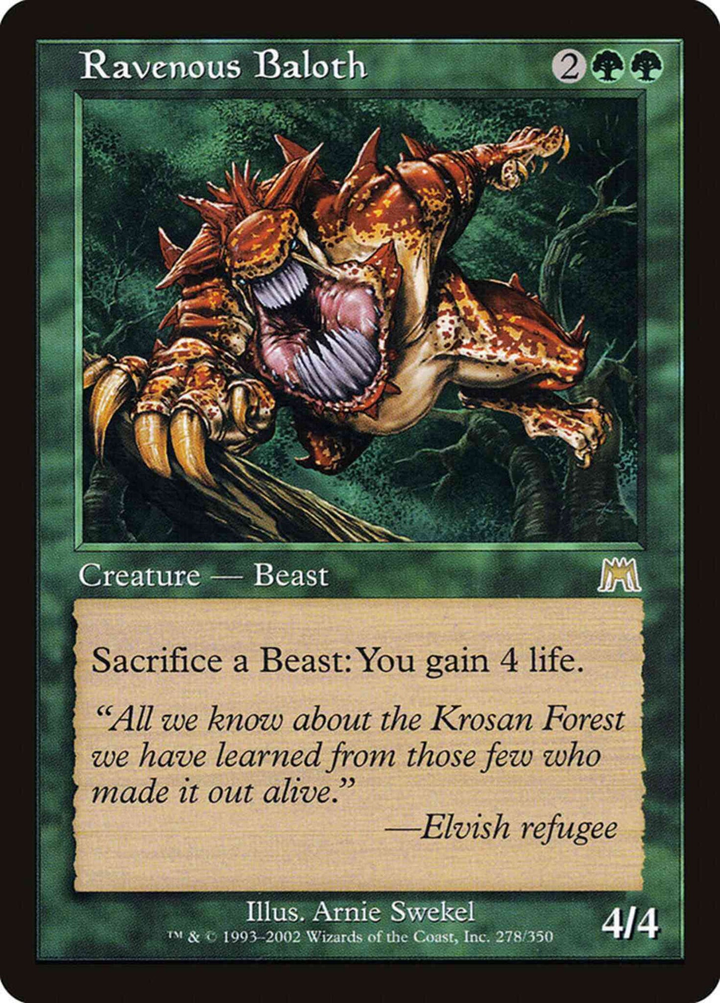 Ravenous Baloth [278] [Onslaught] [Non-Foil]