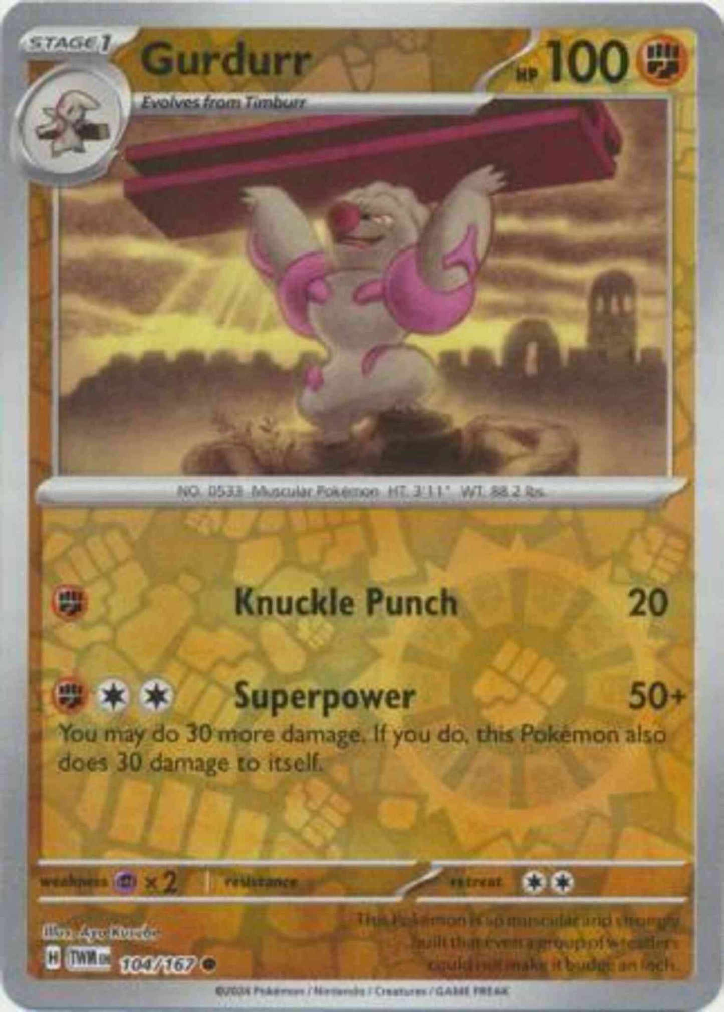 Gurdurr - 104/167 - Common [sv06-104] [Reverse Holo]